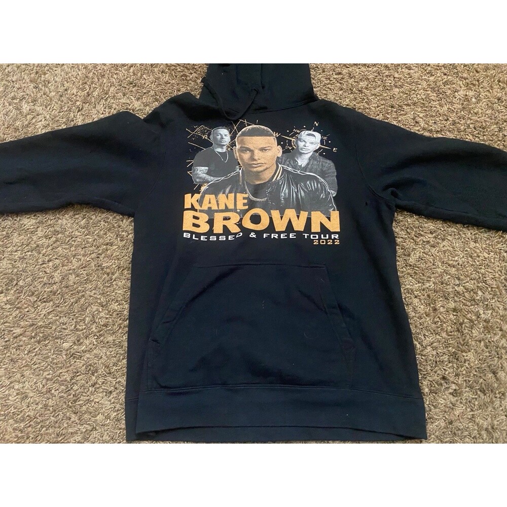 Kane Brown Blessed And Free Tour 2022 Hoodie Adult Size Large